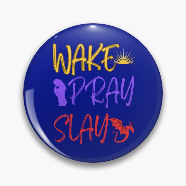 Item preview, Wake Pray Slay Christian Motivational Design designed and sold by JupiterLemons.