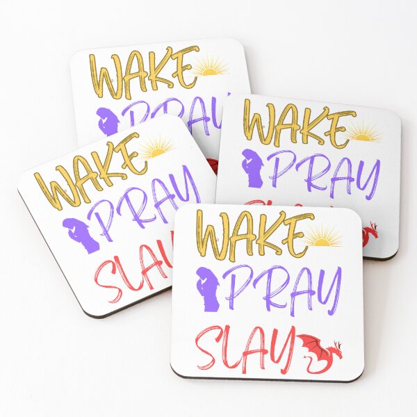 Item preview, Wake Pray Slay Christian Motivational Design designed and sold by JupiterLemons.
