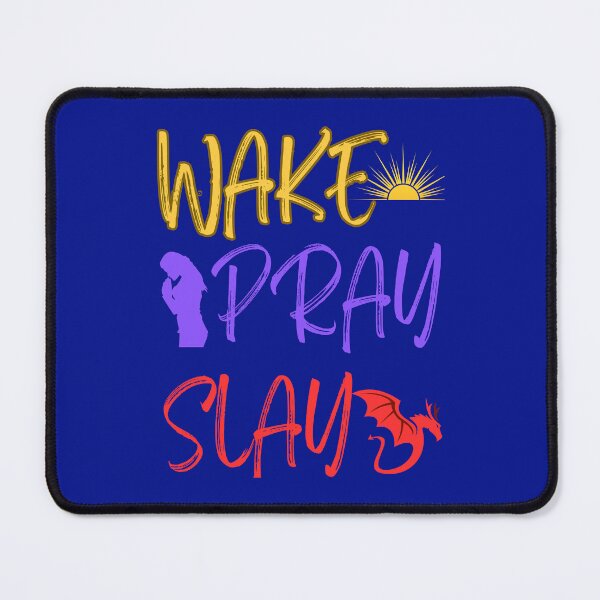 Item preview, Wake Pray Slay Christian Motivational Design designed and sold by JupiterLemons.