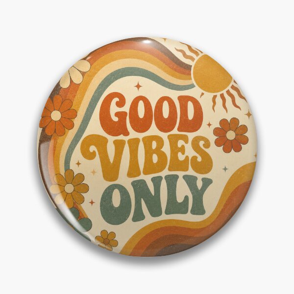Item preview, Good Vibes Only – Retro 70s Vintage Sunshine Design designed and sold by FAZ-DESIGNS.