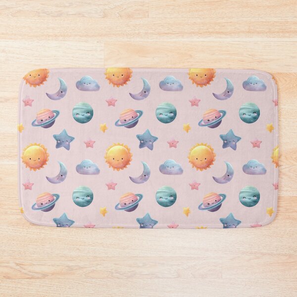Item preview, Seamless Pattern with Suns, Moons, Stars, Clouds and Planets - Pastel Space Themed Print for Nursery Decor designed and sold by ArtFairy38.