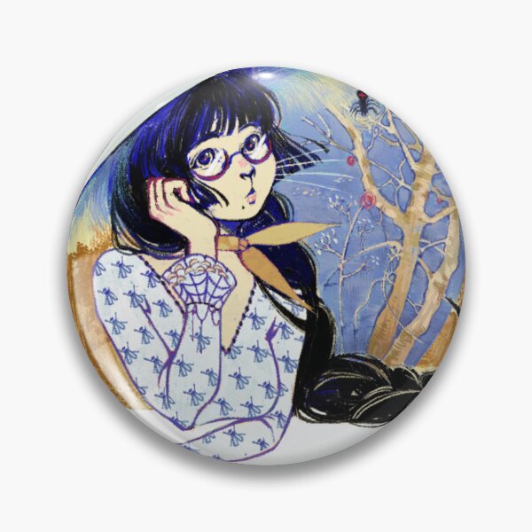 Item preview, Witch Hat Girl Spider Web Moon designed and sold by Hommatewel.