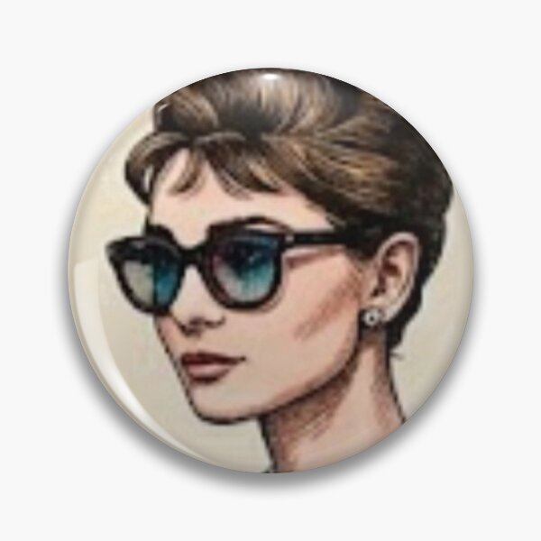 Item preview, Portrait of Audrey Hepburn in Classic Vintage Style designed and sold by ByTabata.