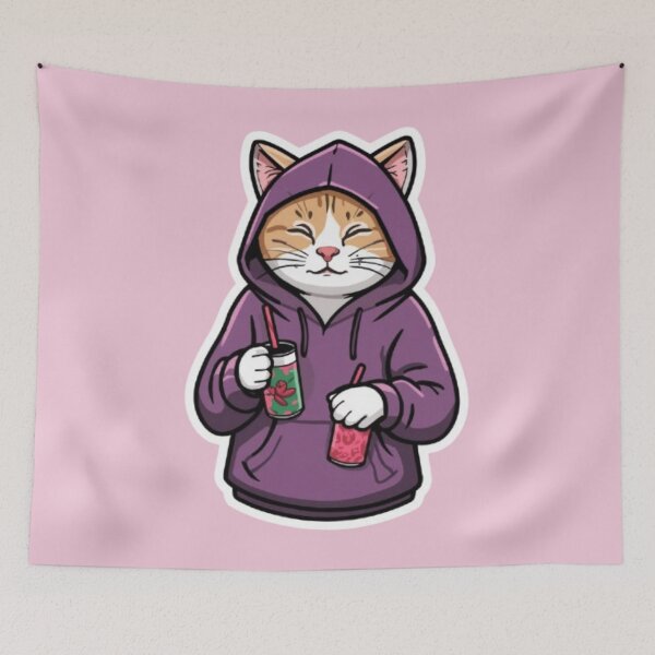 Item preview, No Sleep Just Gaming Cat Sticker designed and sold by Stylestickers55.