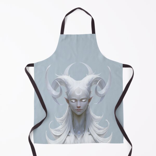 Item preview, Moon Goddess Ram Horn Fantasy Portrait designed and sold by MythicMood.