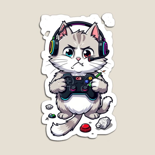 Item preview, cat-mascot-accidentally designed and sold by PixelRageStudio.