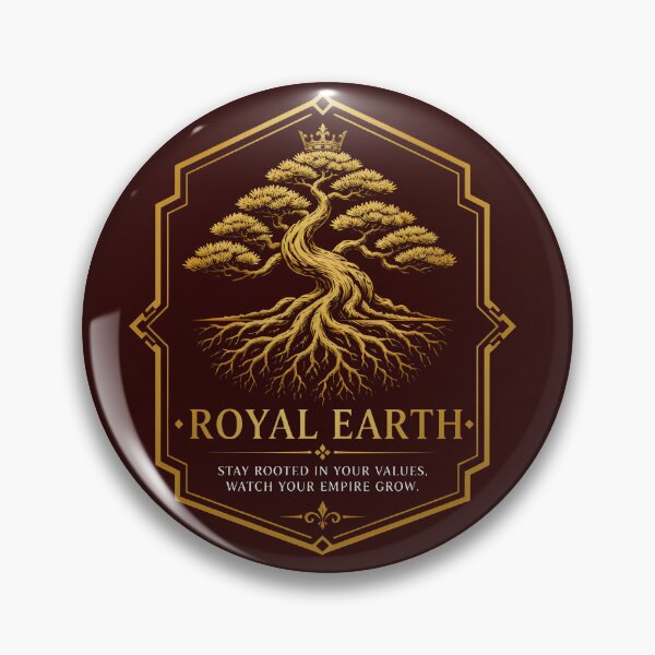 Item preview, Golden Bonsai Tree Royal Earth Elegant Emblem designed and sold by RoyalEarthstore.