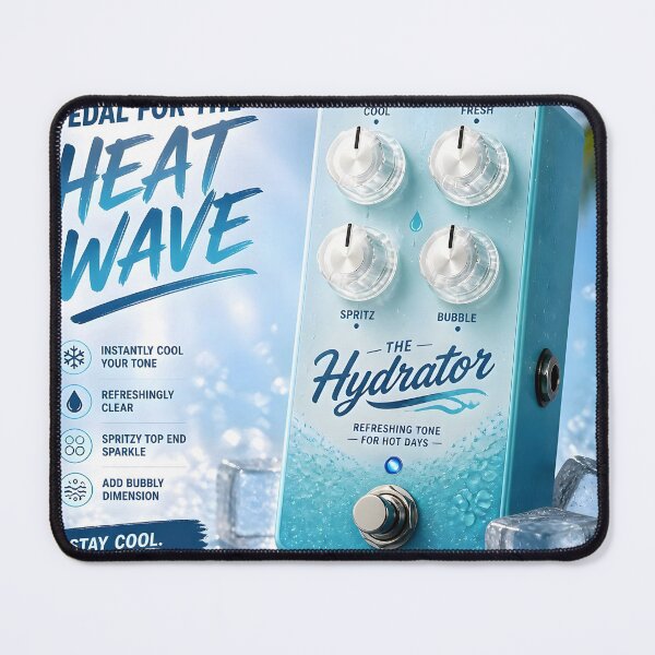 Item preview, The Hydrator – Refreshing Tone for Hot Days | Funny Guitar Pedal Parody designed and sold by Mantramontics.