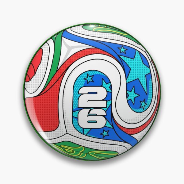 Item preview, Pop Art Comic Graphic Twenty Six Retro Star Soccer Ball Emblem designed and sold by Terry Bain.