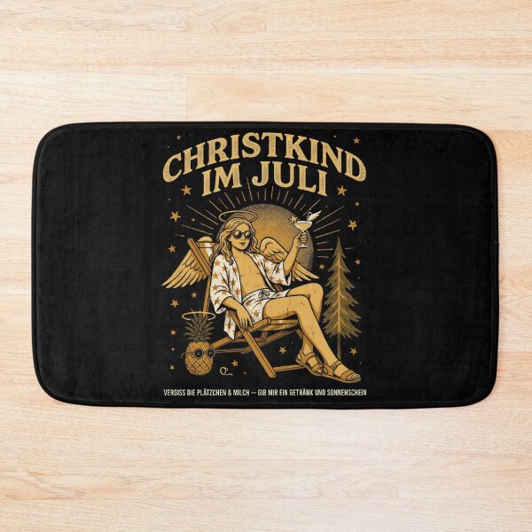 Item preview, Christkind Im Juli – German Christmas Angel in July Funny Summer Cocktail Gift Shirt V1 designed and sold by DarylWelsh2024.