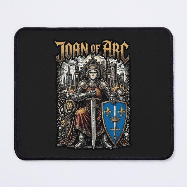 Item preview, Joan of Arc French Shield Heavy Metal T-Shirt designed and sold by Marginalia Workshop.