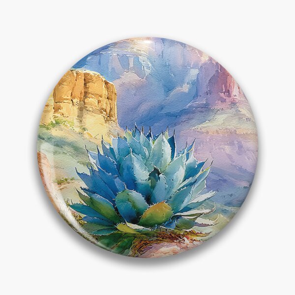 Item preview,  Blooming Cactus Watercolor | Southwestern Desert Landscape designed and sold by MargaretWiktor.