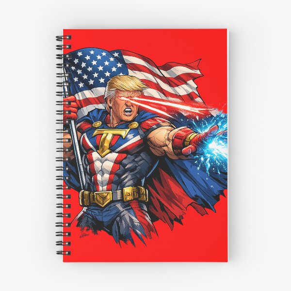 Item preview, Patriotic Trump Superhero Comic Art | American Flag Laser Eyes MAGA  designed and sold by Benito Del Ray.