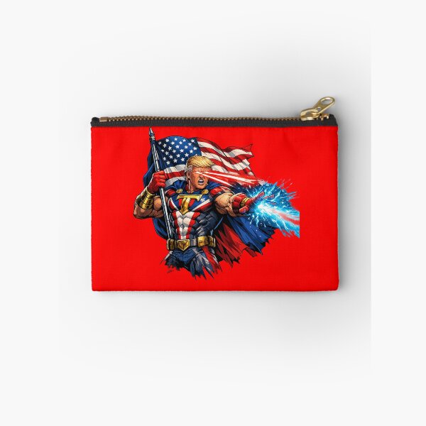 Item preview, Patriotic Trump Superhero Comic Art | American Flag Laser Eyes MAGA  designed and sold by Benito Del Ray.