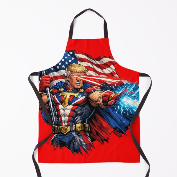 Item preview, Patriotic Trump Superhero Comic Art | American Flag Laser Eyes MAGA  designed and sold by Benito Del Ray.