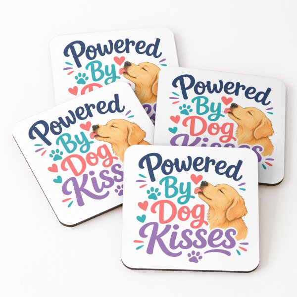 Item preview, Powered By Dog Kisses designed and sold by INVITOARTE.