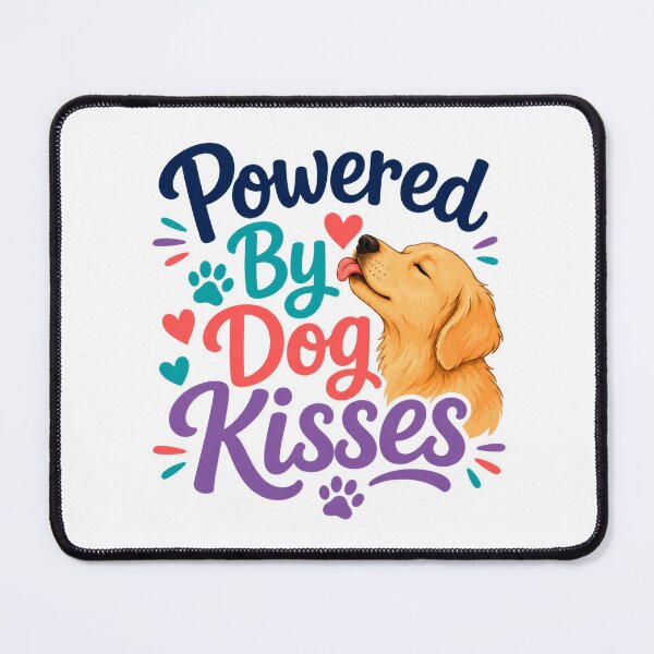 Item preview, Powered By Dog Kisses designed and sold by INVITOARTE.