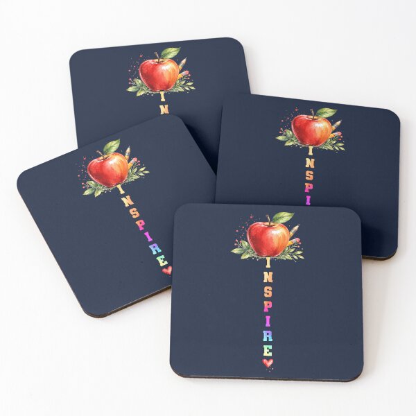 Item preview, Apple Inspire Teacher Appreciation Education Graphic designed and sold by tamdevo1.