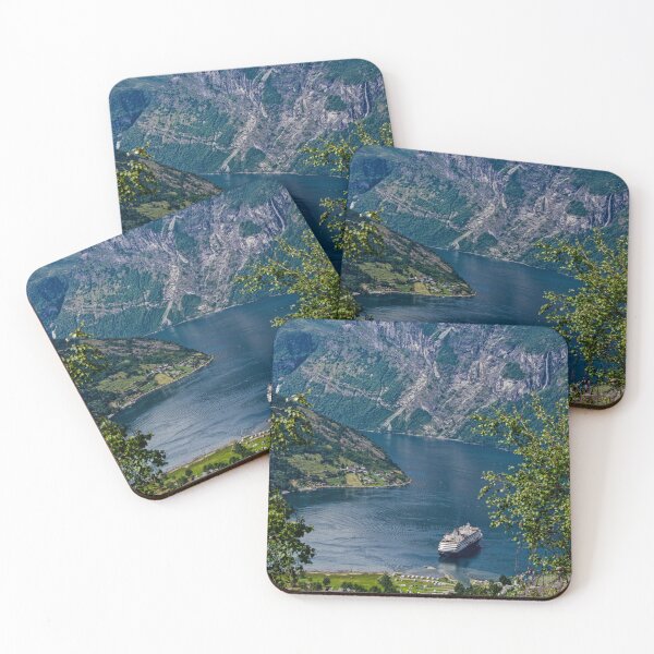 Item preview, Looking Down at Geiranger Harbour, Norway designed and sold by Gerda Grice Photography.