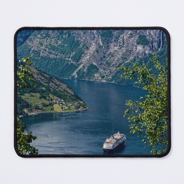 Item preview, Looking Down at Geiranger Harbour, Norway designed and sold by Gerda Grice Photography.