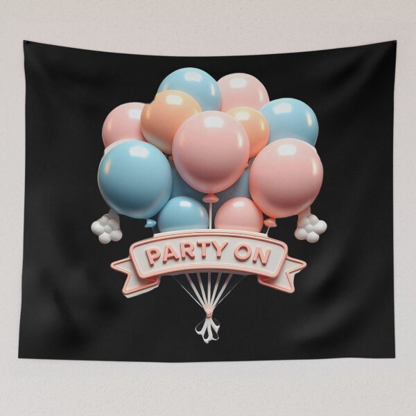 Item preview, Party On Pastel Balloons designed and sold by Khadigadesings.