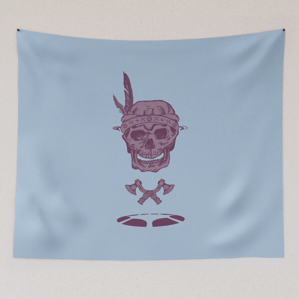 Item preview, Warrior Skull Illustration | Dark Tribal  Tattoo Style Graphic  designed and sold by Half Mess.