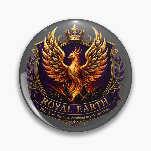 Item preview, Golden Phoenix Royal Earth Majestic Emblem designed and sold by RoyalEarthstore.