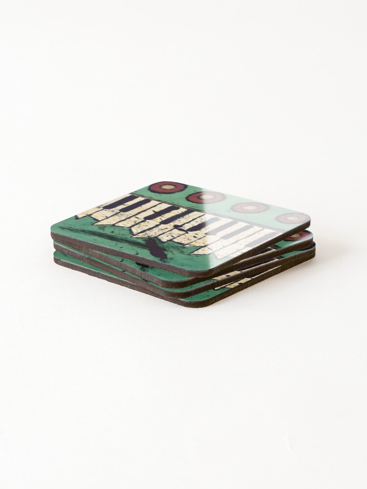 Thumbnail 4 of 5, Coasters (Set of 4), Cursive designed and sold by -AFA-.