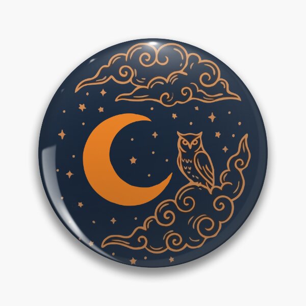 Item preview, Celestial Owl Crescent Moon designed and sold by Gkinoki.