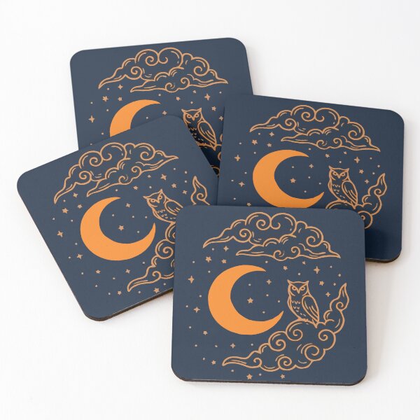 Item preview, Celestial Owl Crescent Moon designed and sold by Gkinoki.