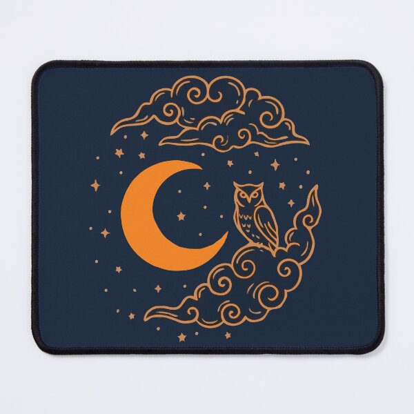 Item preview, Celestial Owl Crescent Moon designed and sold by Gkinoki.