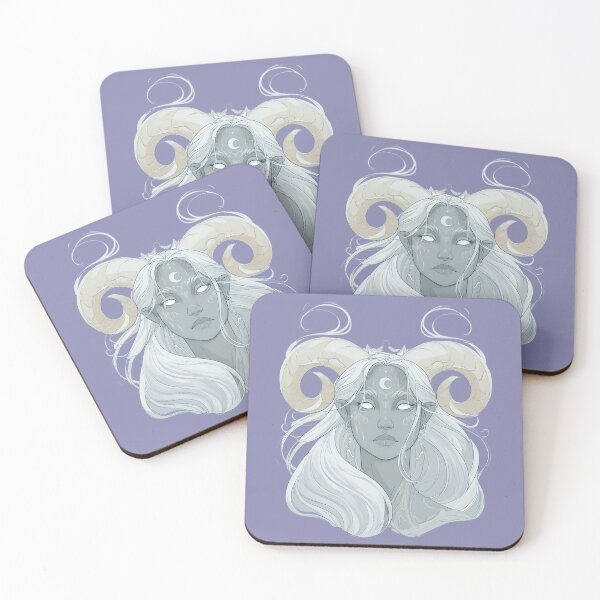 Item preview, Lunar Fantasy Goddess with Ram Horns designed and sold by MythicMood.