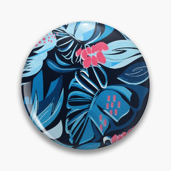 Item preview, Midnight Blue Tropical Botanicals designed and sold by imaniko.