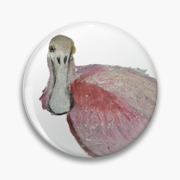 Item preview, Roseate Spoonbill with blue water lilies designed and sold by woodland-towers.