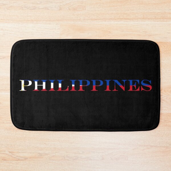 Item preview, Philippines Country Name Typography Flag | Filipino Text Inside Flag Design designed and sold by NTGUILTY.