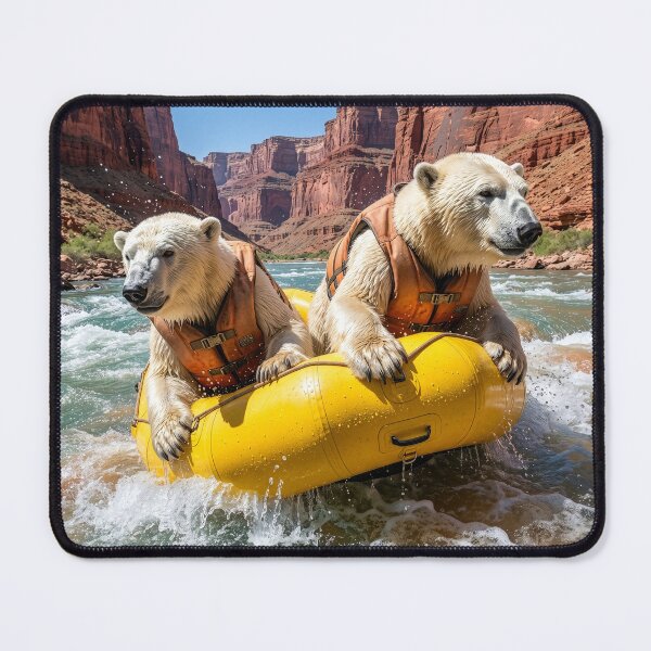 Item preview, Polar Bears White Water Rafting on Colorado River designed and sold by Tridentulus.