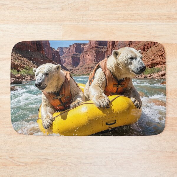 Item preview, Polar Bears White Water Rafting on Colorado River designed and sold by Tridentulus.