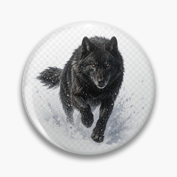 Item preview, Black Wolf Through the Snow designed and sold by WildBen.