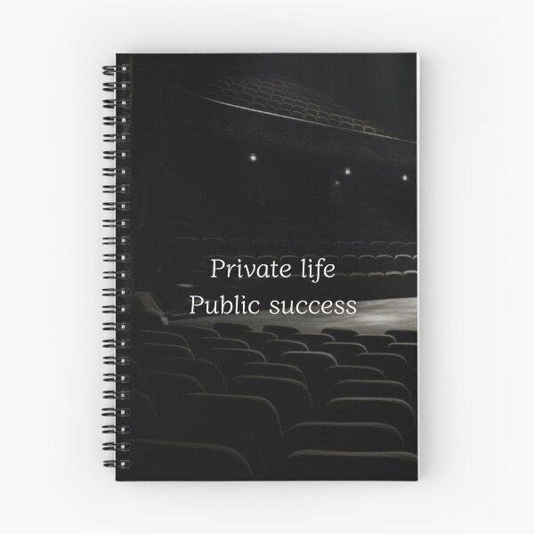 Item preview, Private Life Public Success – Motivational Quote Typography designed and sold by Ve & Co.