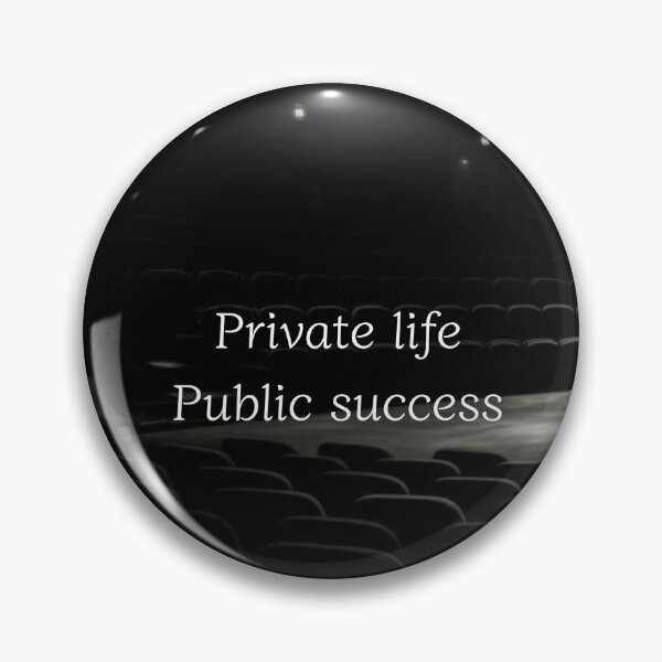 Item preview, Private Life Public Success – Motivational Quote Typography designed and sold by Ve & Co.