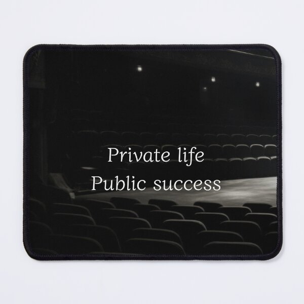 Item preview, Private Life Public Success – Motivational Quote Typography designed and sold by Ve & Co.