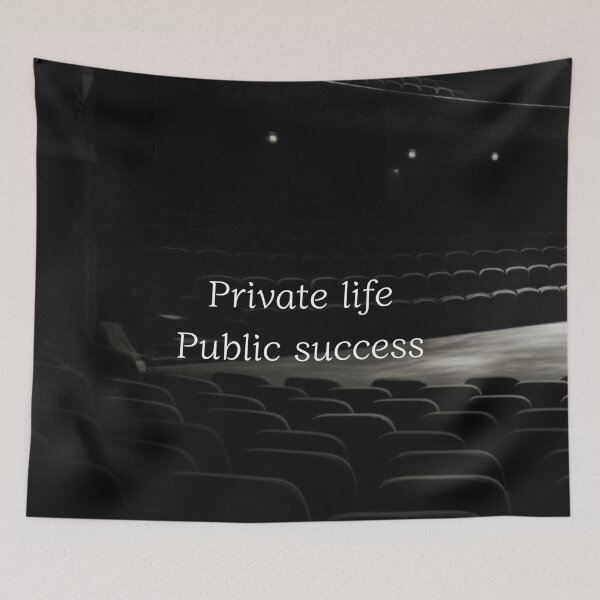 Item preview, Private Life Public Success – Motivational Quote Typography designed and sold by Ve & Co.