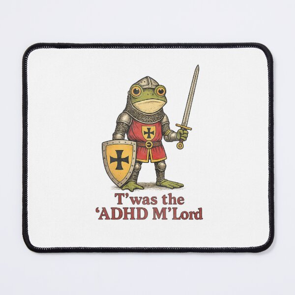 Item preview, ADHD M'Lord Medieval Frog Knight designed and sold by TynesDesign.