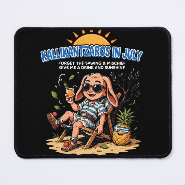 Item preview, Kallikantzaros In July – Greek Christmas Goblin Funny Summer Shirt Greek Folklore Gift V1 designed and sold by DarylWelsh2024.