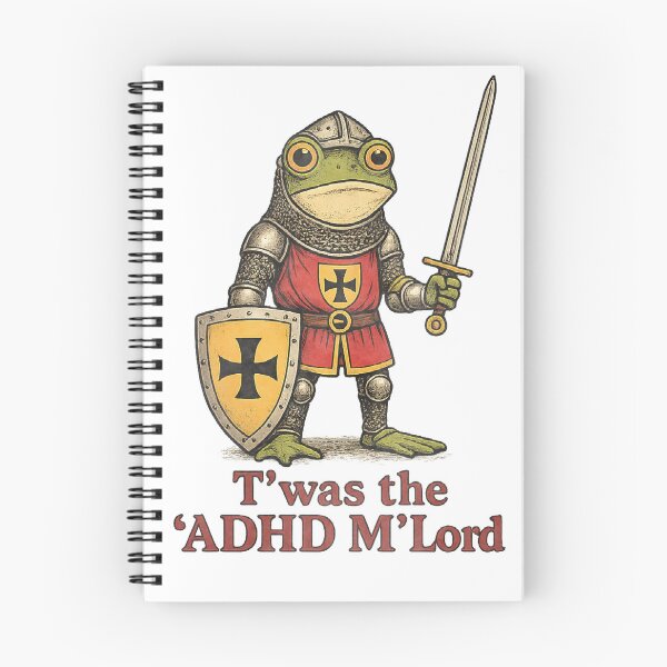 Item preview, ADHD M'Lord Medieval Frog Knight designed and sold by TynesDesign.