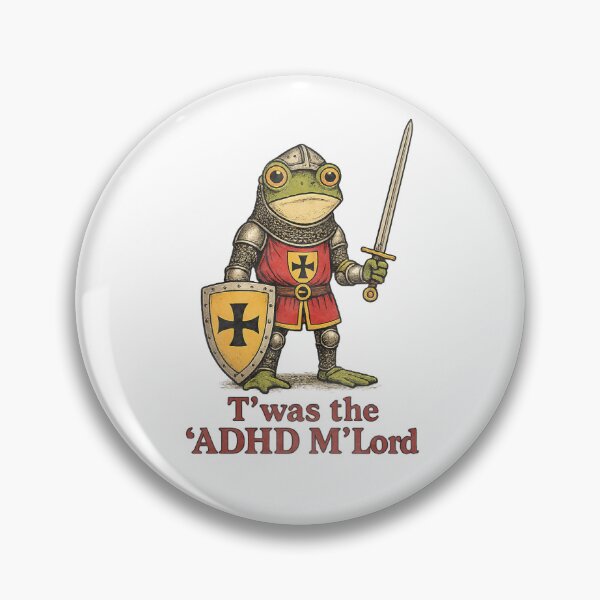 Item preview, ADHD M'Lord Medieval Frog Knight designed and sold by TynesDesign.