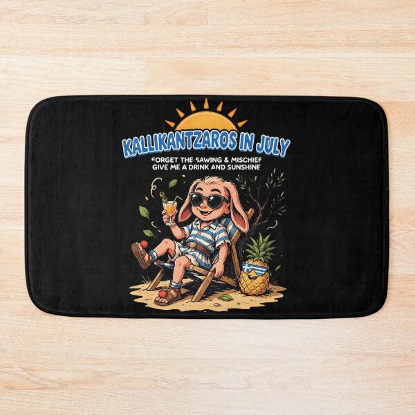 Item preview, Kallikantzaros In July – Greek Christmas Goblin Funny Summer Shirt Greek Folklore Gift V1 designed and sold by DarylWelsh2024.
