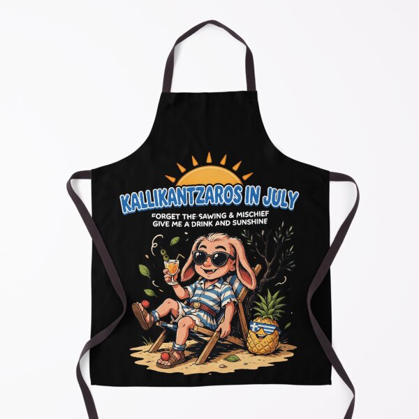 Item preview, Kallikantzaros In July – Greek Christmas Goblin Funny Summer Shirt Greek Folklore Gift V1 designed and sold by DarylWelsh2024.