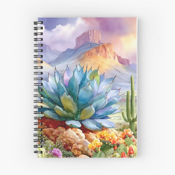 Item preview, Blooming Cactus Watercolor Art | Southwestern Desert Landscape designed and sold by MargaretWiktor.