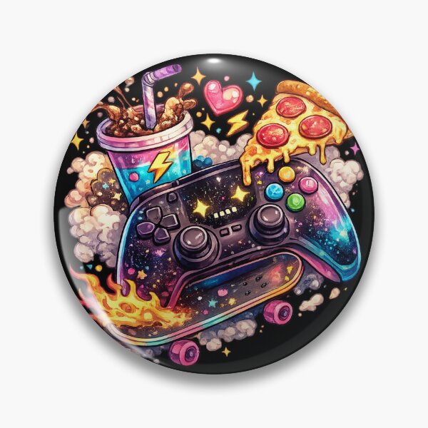 Item preview, Gaming Fuel – Controller, Pizza & Soda Vibes designed and sold by DuckyDuck26.